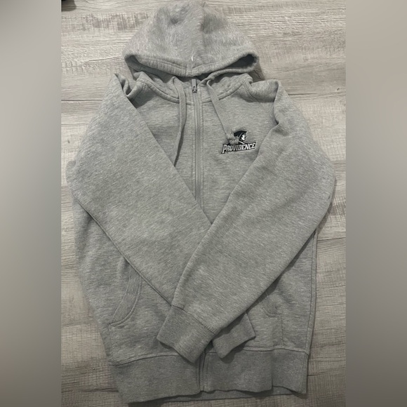Men's Antigua Gray Providence Friars Victory Full-Zip Hoodie Size Medium - Picture 1 of 6